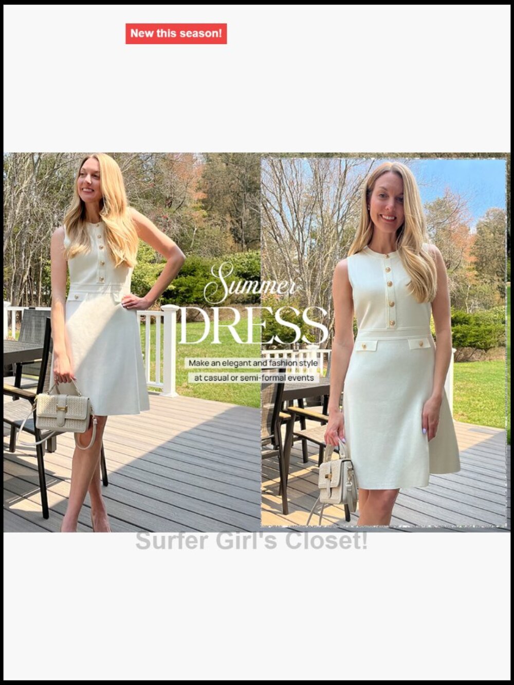Sleeveless Knit Button Down Mini Dress Sheath - Picture 7 of 7